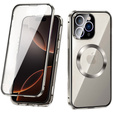 Magnetic Dual Glass MagSafe case for iPhone 16 Pro Max, titanium