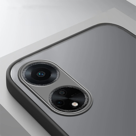 Case for Oppo A18 4G / A38 4G, Fusion Hybrid, with camera protection, matt / black