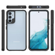 Case for Samsung Galaxy A34 5G, Fusion Hybrid, transparent / black