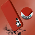 Case for Samsung Galaxy S22 Ultra 5G, Silicone Lite, red