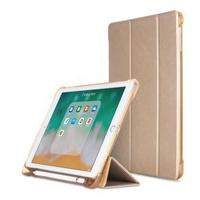 Case for iPad 9.7 2018 / 2017/ Air / Air 2, Smartcase with stylus space, gold