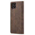 CASEME case for Samsung Galaxy M33 5G, Leather Wallet Case, brown