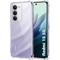Case for Xiaomi Redmi 15 5G / 4G, reinforced, with camera protection, transparent