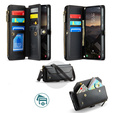 CASEME RFID Leather Wallet Case for Samsung Galaxy S26 Ultra, black
