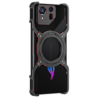 Case for ASUS ROG Phone 8 5G / 8 Pro 5G, Kickstand Bumper, with lens cover, for MagSafe, black / red