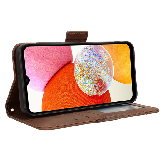 Flip case for Samsung Galaxy A15 4G / 5G, Card Slot, brown