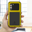 Love Mei Case for Samsung Galaxy S23, armored with glass, yellow