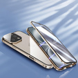 Case for iPhone 16 Pro, Magnetic Dual Glass, gold