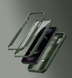 Armored case for iPhone 12 / iPhone 12 Pro, Dexnor CamProtect MagSafe, green (Two frames)