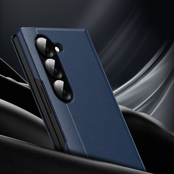 Flip case for Samsung Z Fold5 5G, Smart View Wallet, dark blue