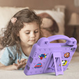 Children's case for Samsung Galaxy Tab A7 Lite 8.7 T220/T225, Cute Patterns, with stand, purple
