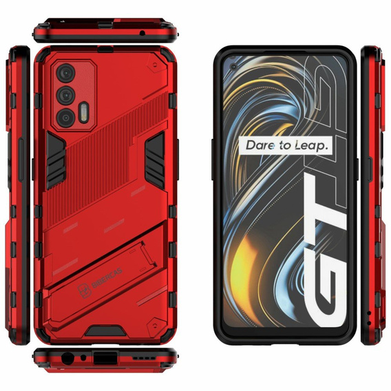Case for Realme GT 5G, Military kickstand, blue