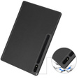 Case for Samsung Galaxy Tab S10 Ultra, Smartcase with stylus space, black