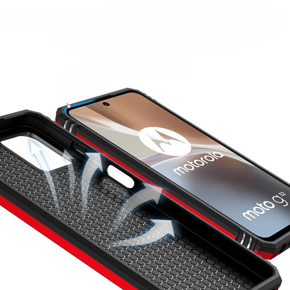 Case for Motorola Moto G32, CamShield Slide, red