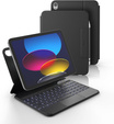 Keyboard case for iPad 11" 2025 A16 (11 gen.) / iPad 10.9" 2022 (10 gen.), Dexnor Magnetic Keyboard Touchpad, black