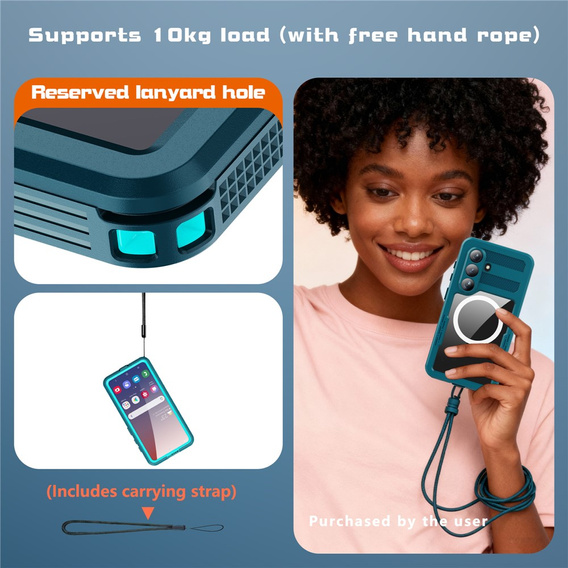 REDPEPPER waterproof case for Samsung Galaxy S26, blue