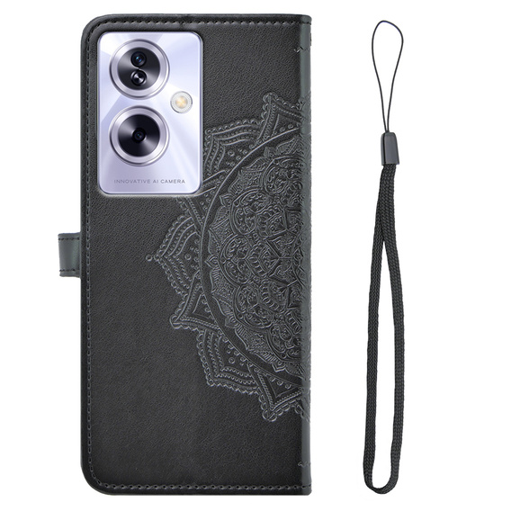 Flip case for Oppo A79 5G, Mandala, black