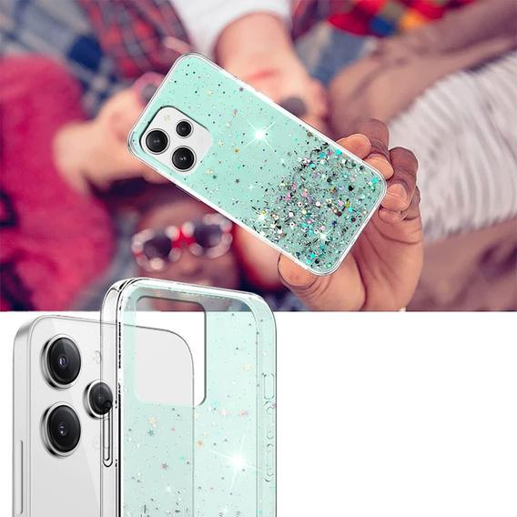 Case for Xiaomi Redmi 12, Glittery, green