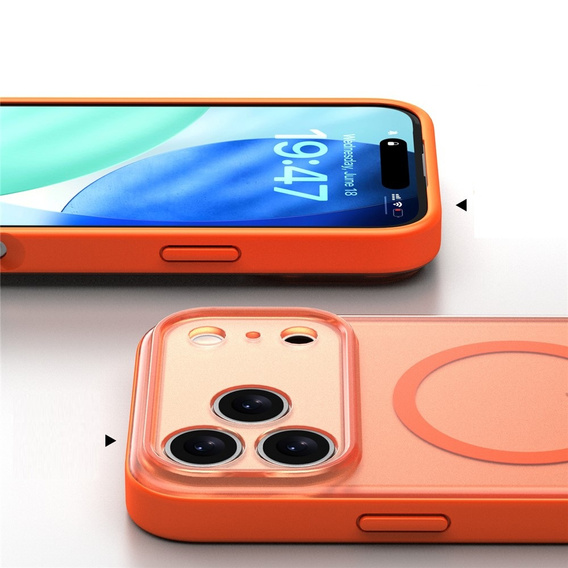 Matte case for iPhone 17 Pro Max, for MagSafe, with camera protection