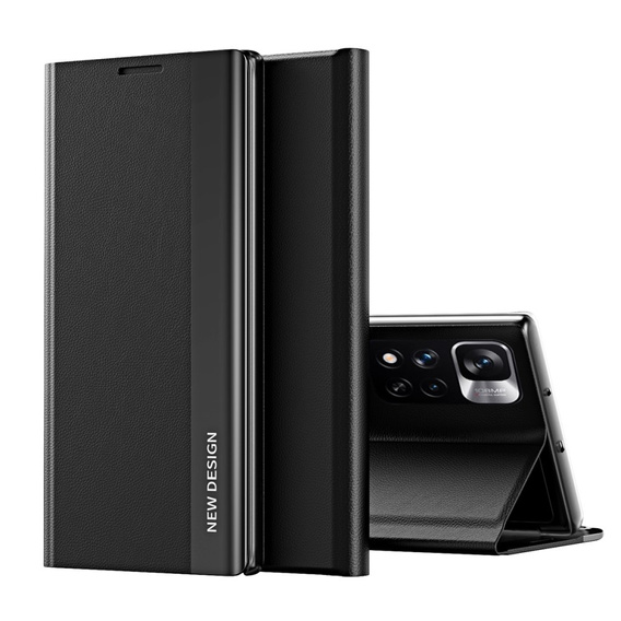 Flip case for Xiaomi Poco M4 Pro 5G / Redmi Note 11S 5G, Side Magnetic, black