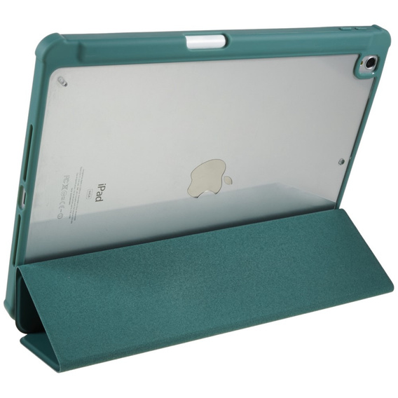Case for iPad 10.2 2021 / 2020 / 2019, Smartcase Hybrid, with stylus space, dark green