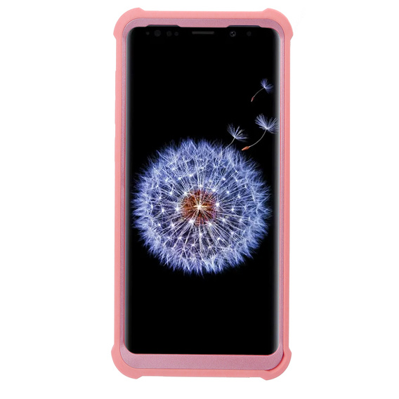 Armored case for Samsung Galaxy S9 Plus, Dexnor Full Body, pink rose gold