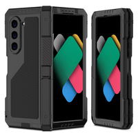 Armored case for Samsung Galaxy Z Fold6 5G, aluminum, with stand and stylus slot, black