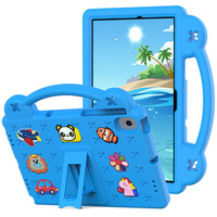 Children's case for Lenovo M10 X306 2 Gen / M10 Plus TB-X606 10.3 / Samsung Tab A 10.1 T510/515 / K10 X6C6, Cute Patterns, with stand, blue