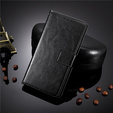 Flip case for Xiaomi 12T, Crazy Horse Wallet, black