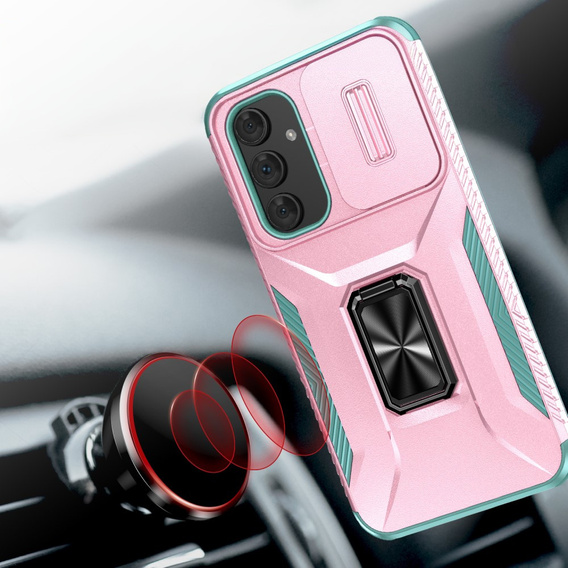 Armored case for Samsung Galaxy A54 5G, armored Slide Ring, pink