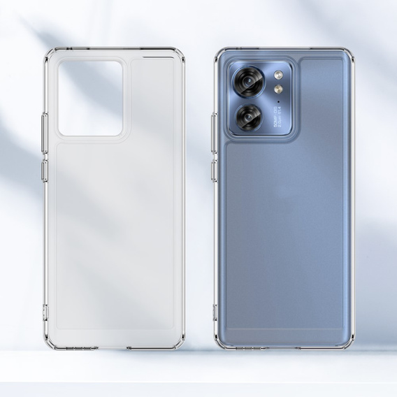 Case for Motorola Edge 40, Fusion Hybrid, transparent