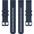 Silicone strap for 18mm do Garmin Vivomove 3S / Vivoactive 4S, Dark Blue