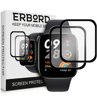 2x ERBORD Hybrid Glass for Xiaomi Redmi Watch 3
