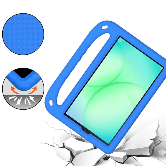 Children's Case for Samsung Galaxy Tab A11 / A9, Children's Case with Handle, blue