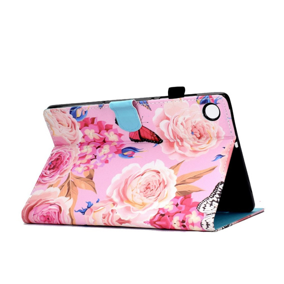 Case for Lenovo Tab M10 Plus 10.6 Gen 3 125F/128F, flowers and butterfly