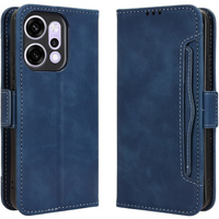 Flap case for Oppo Reno 14, Card Slot, wallet, navy blue