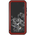 Love Mei Case for Samsung Galaxy S21 FE, armored with glass, red