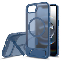 Case for iPhone 16E, Kickstand Matt Case, for MagSafe, blue