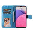 Flip case for Samsung Galaxy A33 5G, Mandala Flower, blue