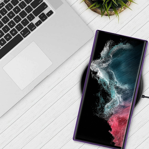 Case for Samsung Galaxy S22 Ultra, MagSafe Hybrid, purple