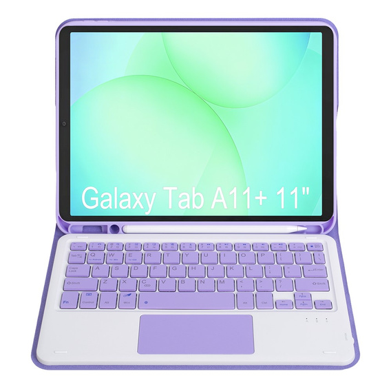 Case with Bluetooth keyboard and touchpad for Samsung Galaxy Tab A11+