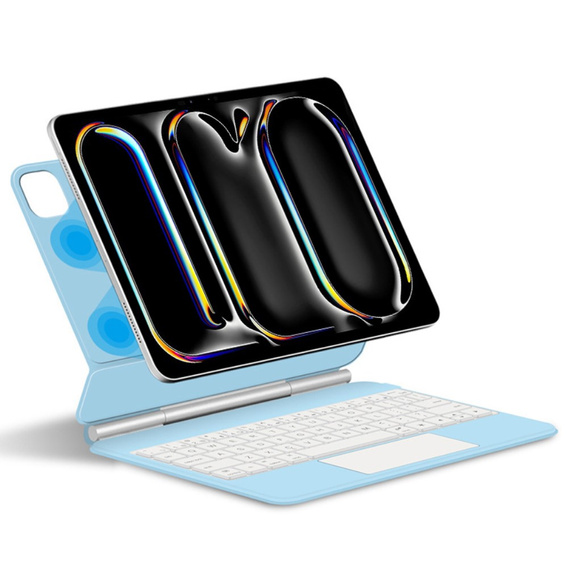 Keyboard Case for iPad Pro 13" 2024, Magnetic Keyboard Touchpad, blue