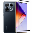 3D Tempered Glass for Infinix Note 40 Pro Plus, black frame