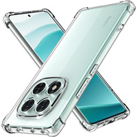 Case for Xiaomi Redmi Note 14 Pro 5G /  Poco X7 5G, Erbord Dropproof, transparent + Glass