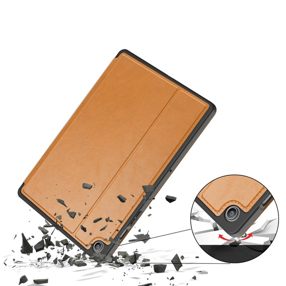Case for Samsung Galaxy Tab A9+, Business Card and Pen Slot, brown