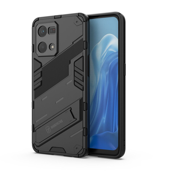 Case for Oppo Reno7 4G, Military kickstand, blue