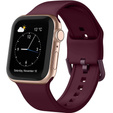 Silicone strap for Apple Watch 1/2/3/4/5/6/7/8/SE/ULTRA 42/44/45/49mm - Wine Red