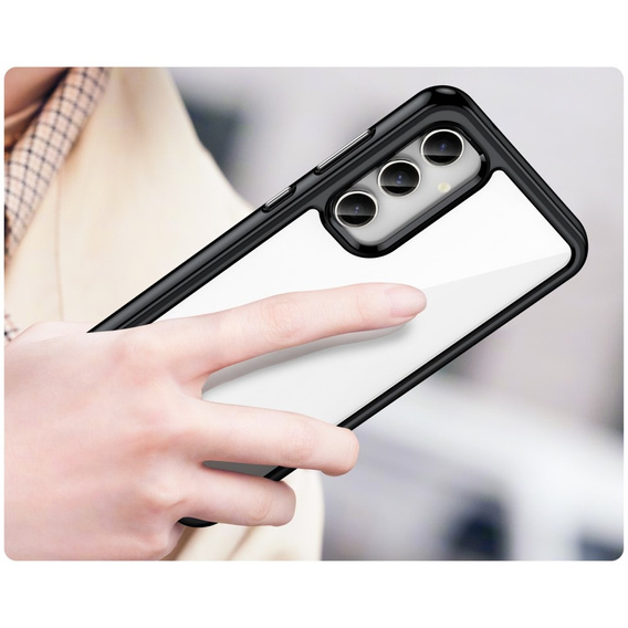Case for Samsung Galaxy S23 FE, Fusion Hybrid, transparent / black