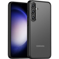 Case for Samsung Galaxy S24, Fusion Hybrid, with camera protection, transparent / black