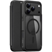 Dux Ducis case for iPhone 17 Pro Max, Skin X Pro, with flap, for MagSafe, black